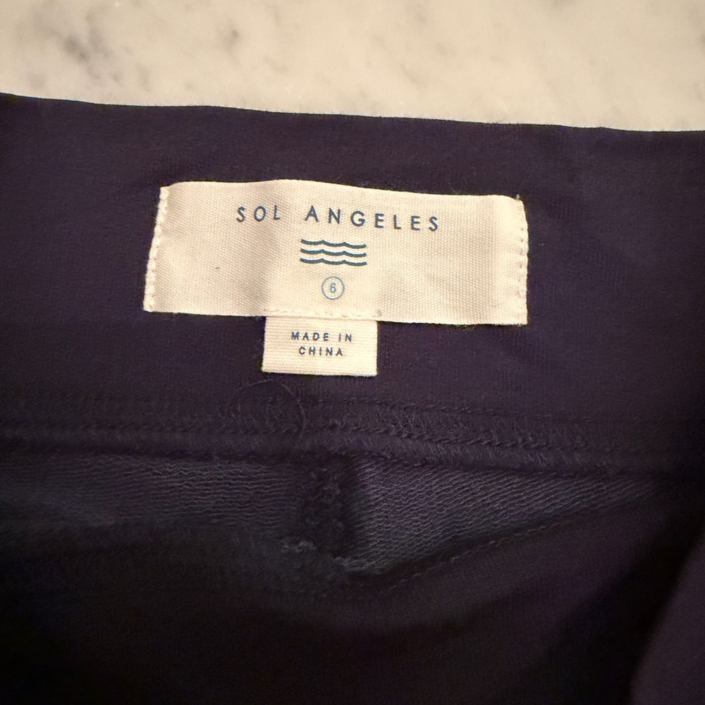 NWT Sol Angeles Navy Waves Leggings - Picture 3 of 8